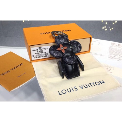 Louis Vuitton MP1998 Vivienne Doudoune Bag Charm and Key Holder Monogram Eclipse canvas Louis Vuitton MP1998 Vivienne Doudoune Bag Charm and Key Holder Monogram Eclipse canvas