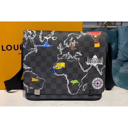 Louis Vuitton N41028 District PM Bags Damier Graphite Canvas