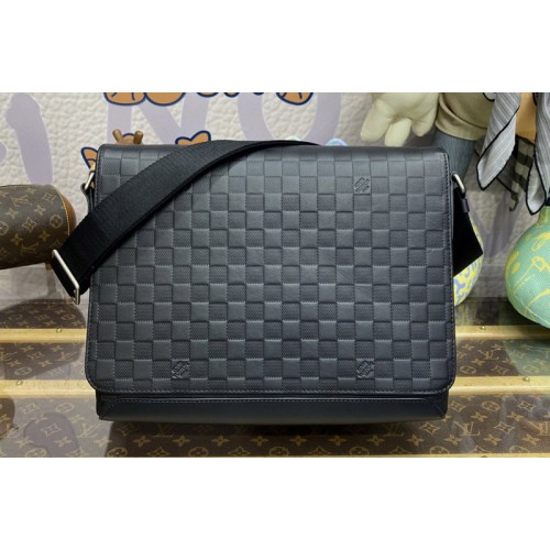 Louis Vuitton N41038 District PM Shoulder Bag in Damier Infini cowhide leather