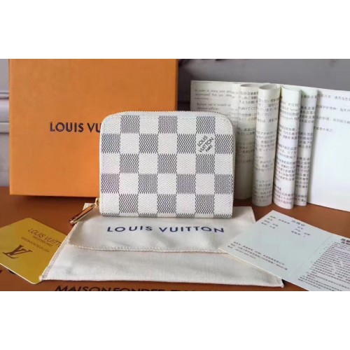 Louis Vuitton N63069 Zippy Coin Purse in Damier Azur Canvas Louis Vuitton N63069 Zippy Coin Purse in Damier Azur Canvas