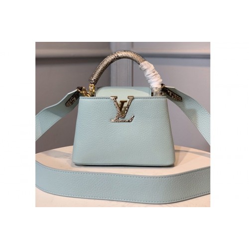 Louis Vuitton M55922 Capucines Mini handbag In Green Taurillon leather Louis Vuitton M55922 Capucines Mini handbag In Green Taurillon leather