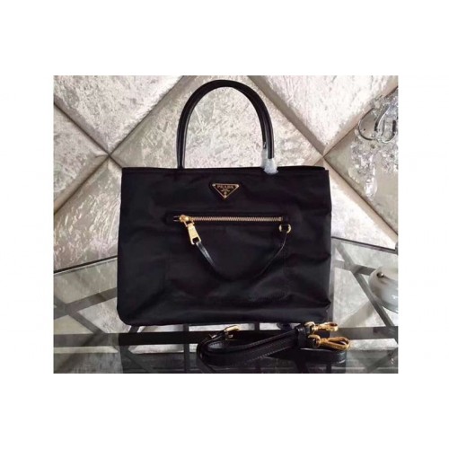 Prada BN1825 Nylon Tote Bags Black Prada BN1825 Nylon Tote Bags Black