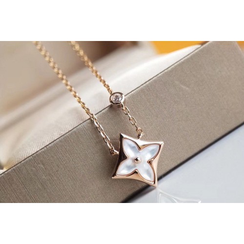 Louis Vuitton Q93612 Color Blossom BB Star Pendant Pink Gold and White Mother of Pearl and Diamond Louis Vuitton Q93612 Color Blossom BB Star Pendant Pink Gold and White Mother of Pearl and Diamond