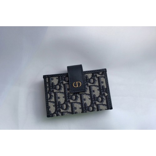 Christian Dior S2058 30 Montaigne 5-gusset card holder in Multicolor Dior Oblique Jacquard