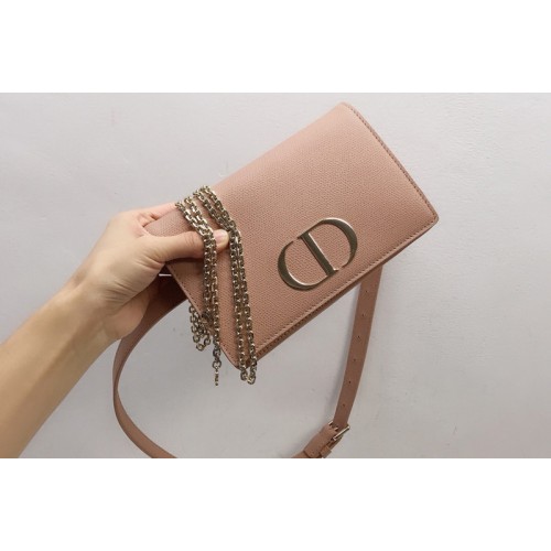 Christian Dior 30 Montaigne 2-in-1 pouch S2086 in Pink Calfskin Christian Dior 30 Montaigne 2-in-1 pouch S2086 in Pink Calfskin