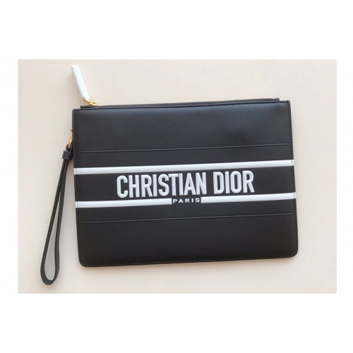 Christian Dior S6207 large Dior Vibe Daily pouch in Blue Calfskin Christian Dior S6207 large Dior Vibe Daily pouch in Blue Calfskin