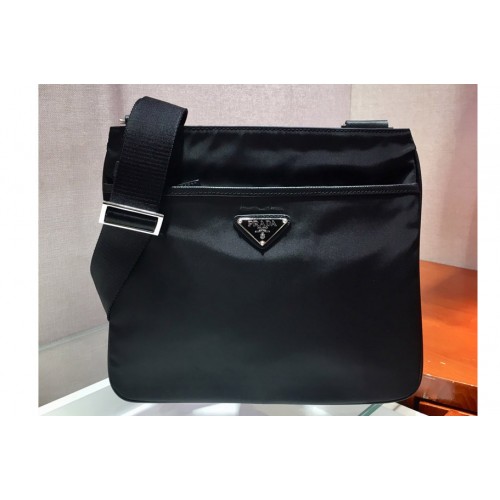 Prada VA053M Tessuto Messenger Bag in Black Nylon