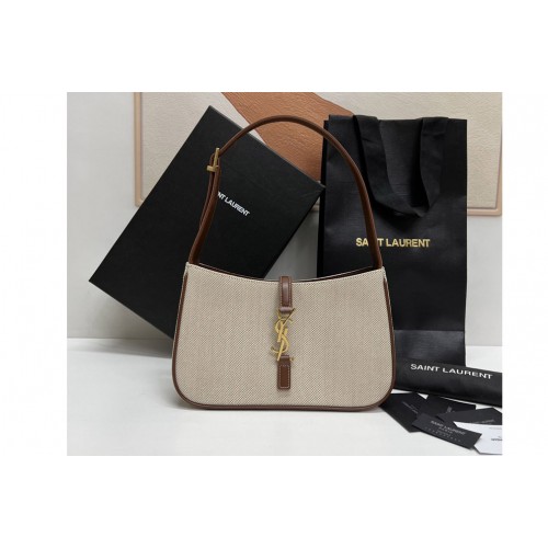 YSL LE 5 À 7 IN CANVAS AND LEATHER