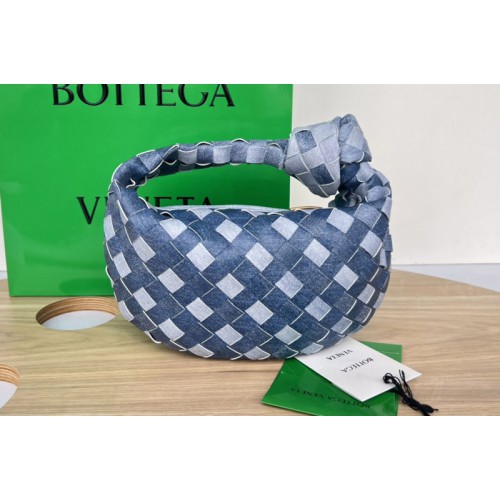 Bottega Veneta Mini Jodie Bag in intrecciato denim effect leather