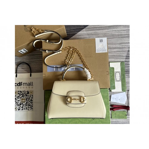 Gucci Horsebit 1955 medium bag in White leather Gucci Horsebit 1955 medium bag in White leather