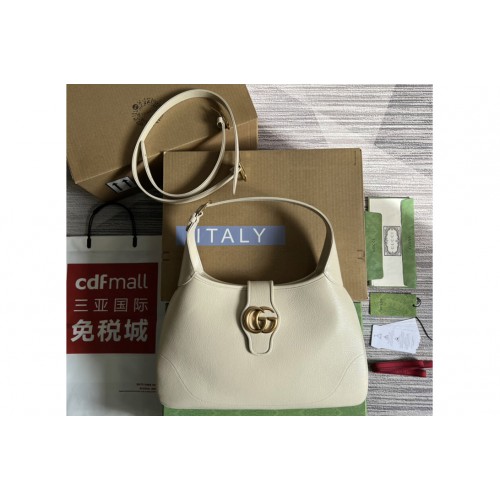 Gucci Aphrodite medium shoulder bag in White soft leather