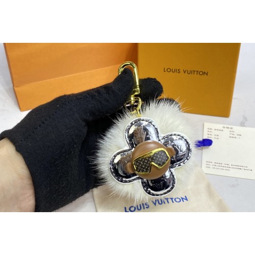 Louis Vuitton M00554 Snow Vivienne Bag charm and key holder Louis Vuitton M00554 Snow Vivienne Bag charm and key holder