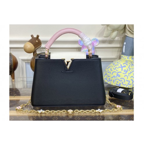 Louis Vuitton M22514 Capucines BB handbag in Black Taurillon leather Louis Vuitton M22514 Capucines BB handbag in Black Taurillon leather