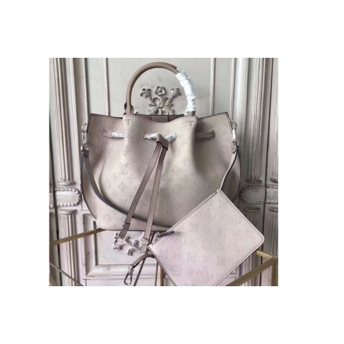 Louis Vuitton M54401 Girolata Bag in Grey Mahina Leather