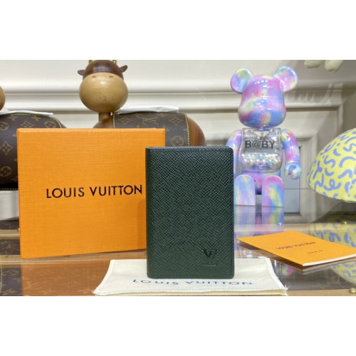 Louis Vuitton M81551 Pocket Organizer in Green Taiga cowhide leather Louis Vuitton M81551 Pocket Organizer in Green Taiga cowhide leather