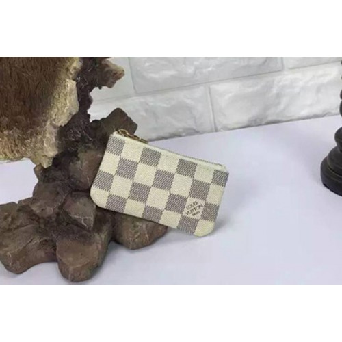 Louis Vuitton N62659 Key Pouch in Damier Azur Canvas Louis Vuitton N62659 Key Pouch in Damier Azur Canvas